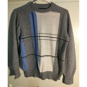 Vintage Panache lambswool sweater Greece size small ski gray